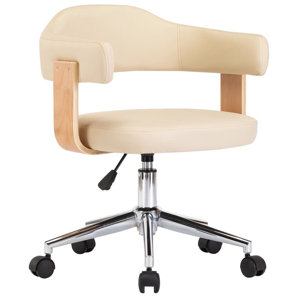 Pasukama biuro kėdė, kreminės spalvos kaina ir informacija | Biuro kėdės | pigu.lt
