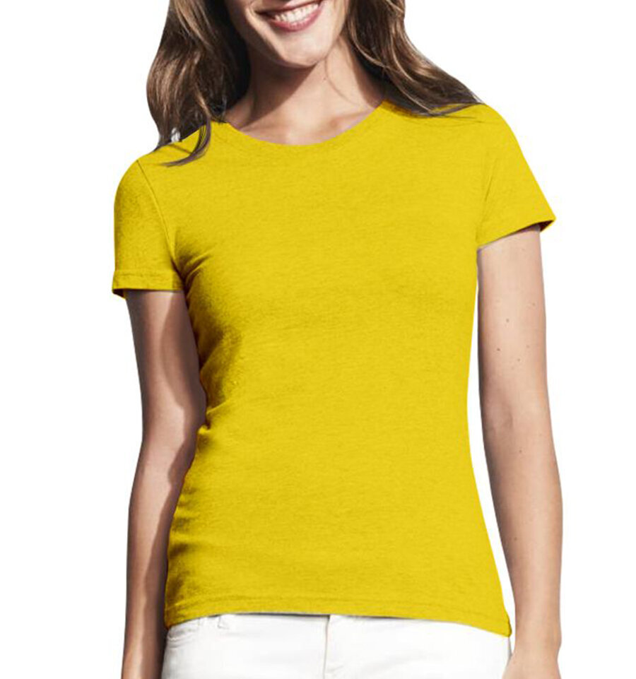 Marškinėliai moterims Neskambink man, geltoni цена и информация | Marškinėliai moterims | pigu.lt