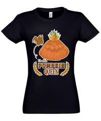 Marškinėliai moterims Pumpkin Queen, juodi цена и информация | Женские футболки | pigu.lt