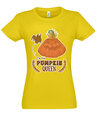 Marškinėliai moterims Pumpkin Queen, geltoni