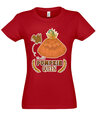 Marškinėliai moterims Pumpkin Queen, raudoni