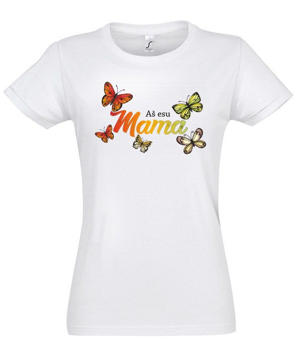 Marškinėliai moterims Aš mama kaina ir informacija | Marškinėliai moterims | pigu.lt