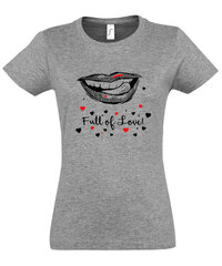 Marškinėliai moterims Lūpos kaina ir informacija | Marškinėliai moterims | pigu.lt