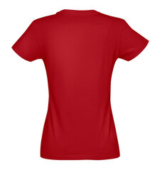 Marškinėliai moterims Žiemiškos laputės, raudoni kaina ir informacija | Marškinėliai moterims | pigu.lt