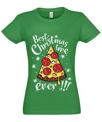 Marškinėliai moterims Pica - kalėdinė eglutė, žali kaina ir informacija | Marškinėliai moterims | pigu.lt