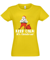 Marškinėliai moterims Atsipalaiduok, juk Kalėdos kaina ir informacija | Marškinėliai moterims | pigu.lt