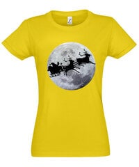 Marškinėliai moterims Kalėdos mėnulyje kaina ir informacija | Marškinėliai moterims | pigu.lt