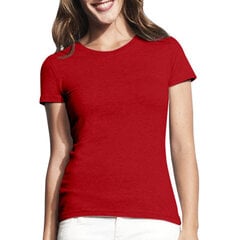 Marškinėliai moterims Žiemiška pelėda, raudoni kaina ir informacija | Marškinėliai moterims | pigu.lt