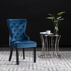 Valgomojo kėdės, 6vnt., mėlynos spalvos kaina ir informacija | Virtuvės ir valgomojo kėdės | pigu.lt