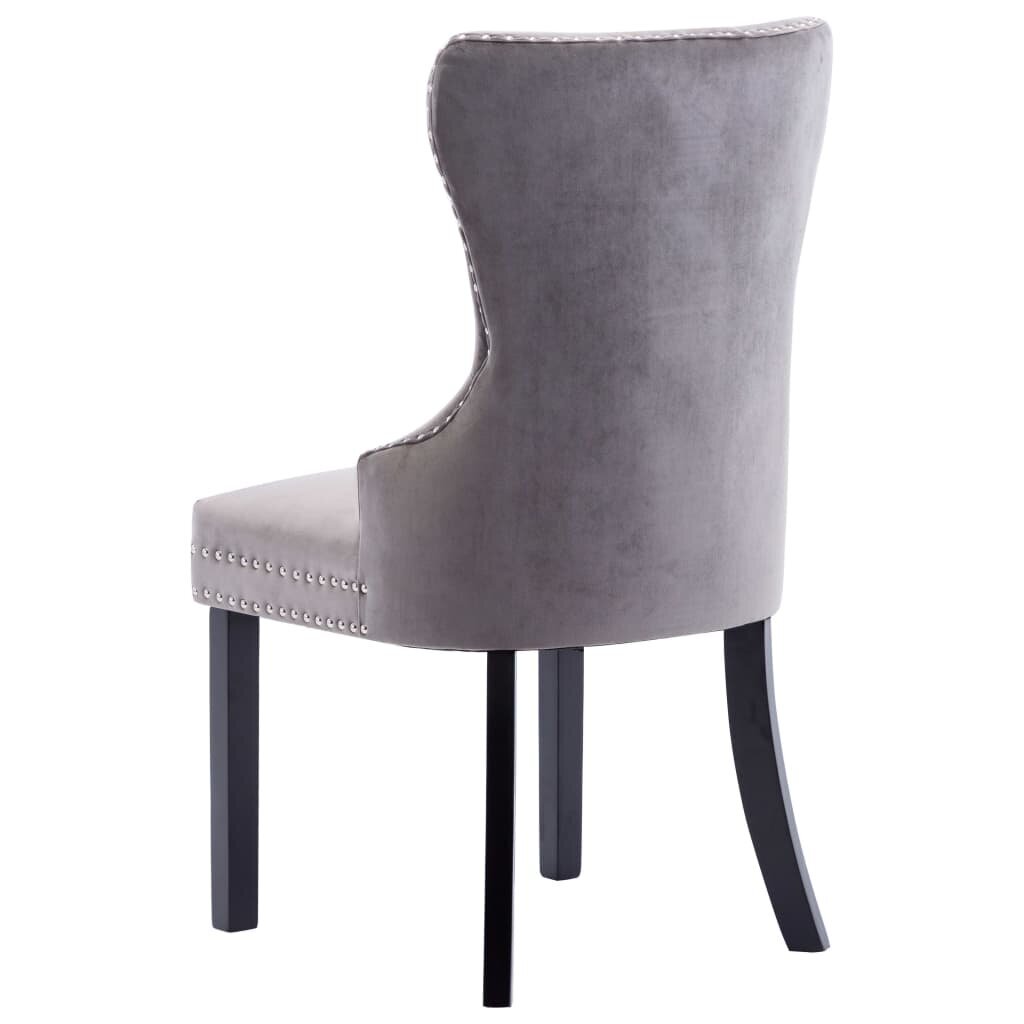 Valgomojo kėdės, 4vnt., pilkos spalvos цена и информация | Virtuvės ir valgomojo kėdės | pigu.lt