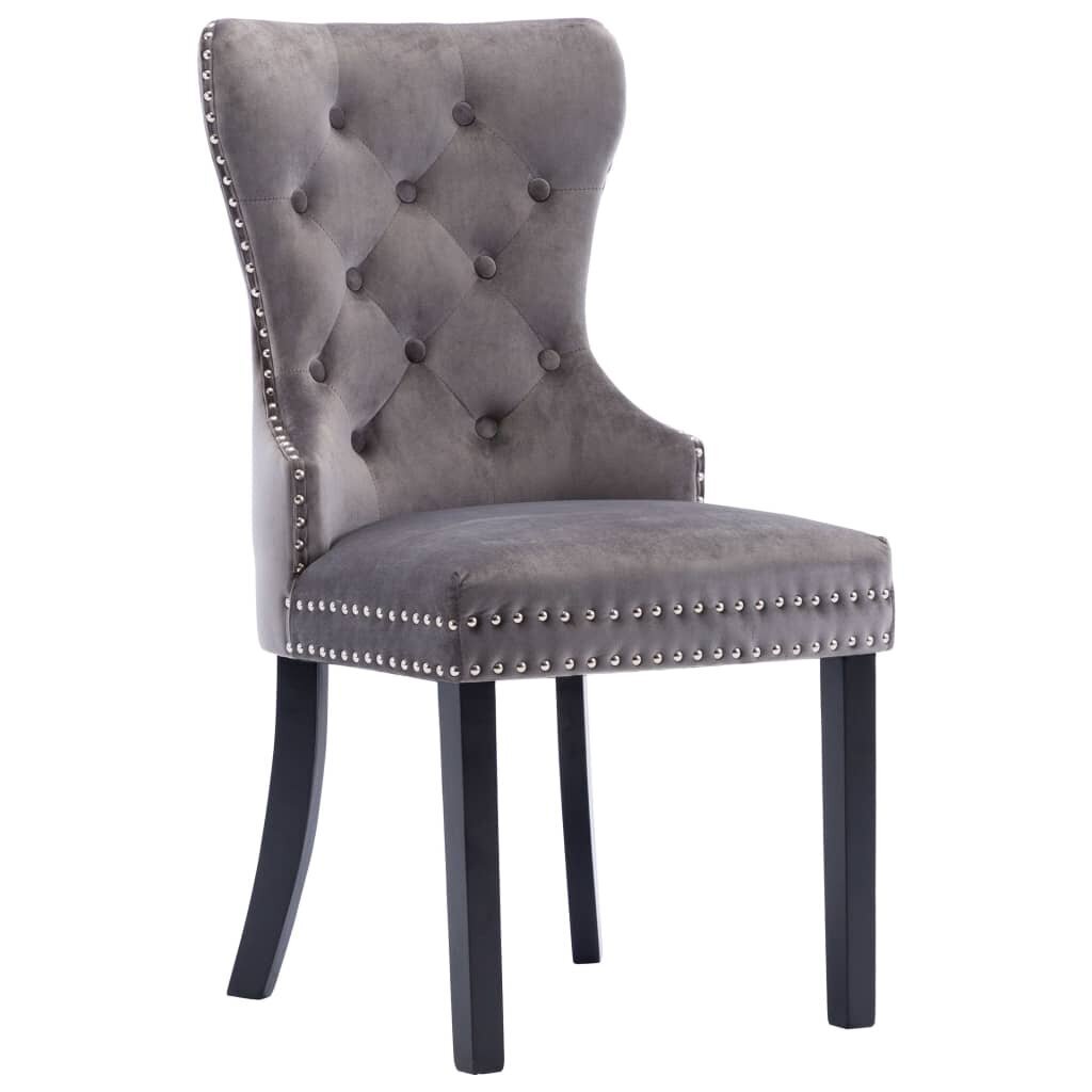 Valgomojo kėdės, 6vnt., pilkos spalvos kaina ir informacija | Virtuvės ir valgomojo kėdės | pigu.lt