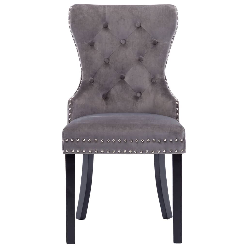 Valgomojo kėdės, 6vnt., pilkos spalvos цена и информация | Virtuvės ir valgomojo kėdės | pigu.lt
