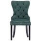 Valgomojo kėdės, 4vnt., tamsiai žalios spalvos kaina ir informacija | Virtuvės ir valgomojo kėdės | pigu.lt