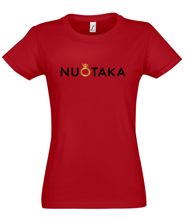 Marškinėliai moterims Nuotaka, raudoni цена и информация | Marškinėliai moterims | pigu.lt