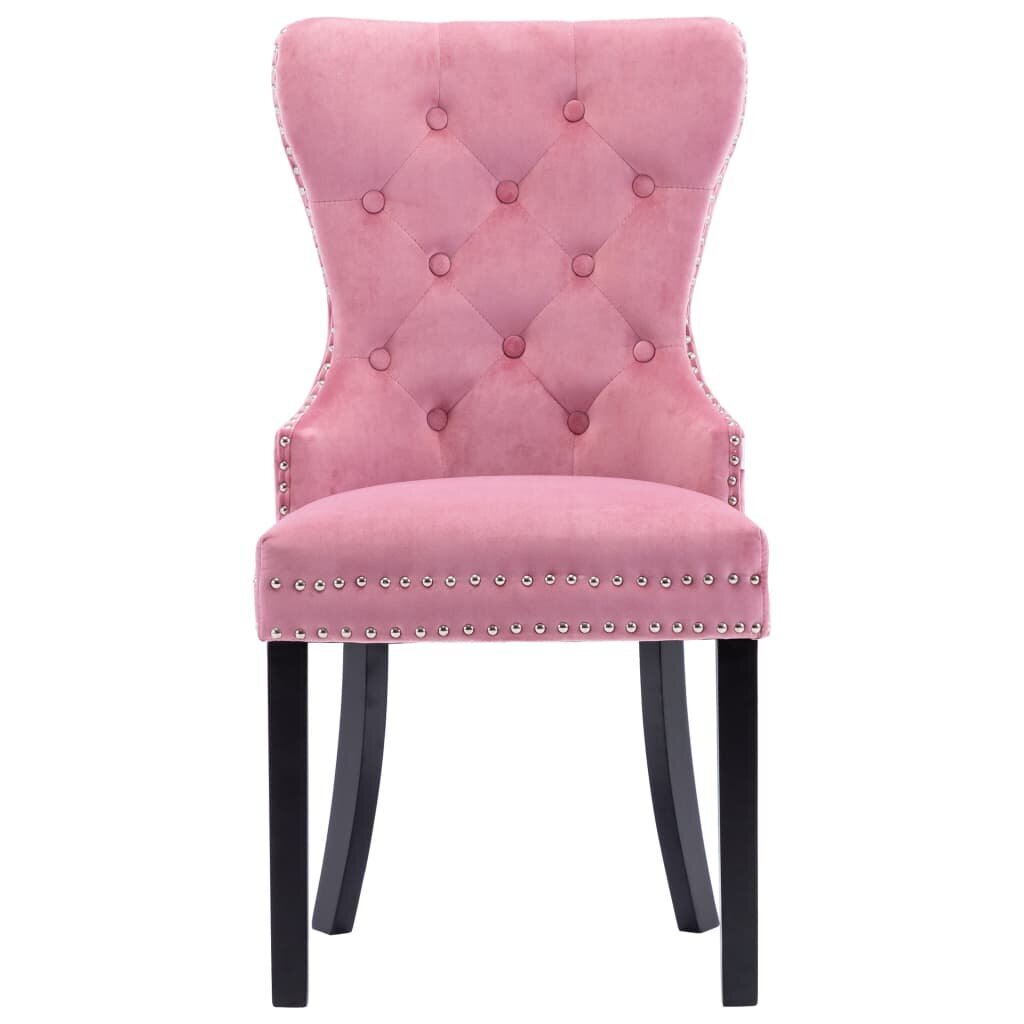 Valgomojo kėdės, 4vnt., rožinės spalvos цена и информация | Virtuvės ir valgomojo kėdės | pigu.lt