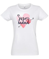 Marškinėliai moterims Mano mama super цена и информация | Футболка женская | pigu.lt