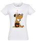 Marškinėliai moterims Mylimas šuniukas, balti kaina ir informacija | Marškinėliai moterims | pigu.lt