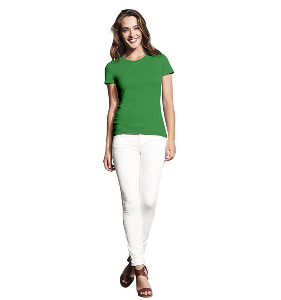 Marškinėliai moterims Puzlė, žali kaina ir informacija | Marškinėliai moterims | pigu.lt