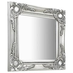 Sieninis veidrodis, 40x40cm, sidabrinis цена и информация | Зеркала | pigu.lt