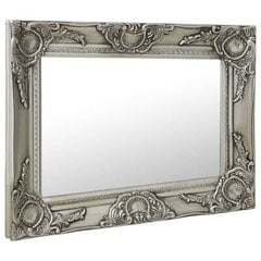Sieninis veidrodis, 50x40cm, sidabrinis цена и информация | Зеркала | pigu.lt