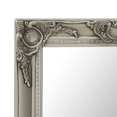 Sieninis veidrodis, 50x40cm, sidabrinis цена и информация | Veidrodžiai | pigu.lt