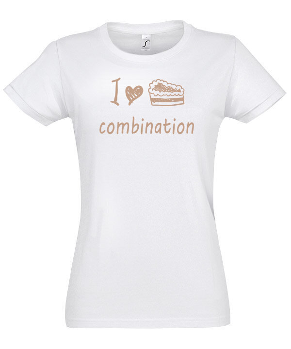 Marškinėliai moterims Kava ir pyragėlis 2 kaina ir informacija | Marškinėliai moterims | pigu.lt