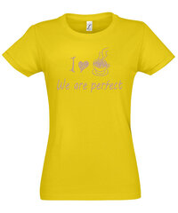 Marškinėliai moterims Kava ir pyragėlis 1 kaina ir informacija | Marškinėliai moterims | pigu.lt