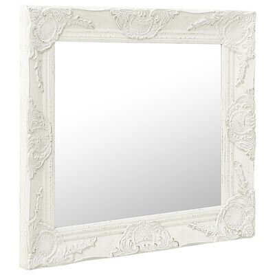 Sieninis veidrodis, 60x60cm, baltas kaina ir informacija | Veidrodžiai | pigu.lt
