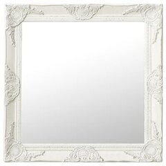 Sieninis veidrodis, 60x60cm, baltas цена и информация | Зеркала | pigu.lt