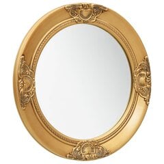 Sieninis veidrodis, 50cm, auksinis kaina ir informacija | Veidrodžiai | pigu.lt