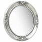 Sieninis veidrodis, 50cm, sidabrinis kaina ir informacija | Veidrodžiai | pigu.lt
