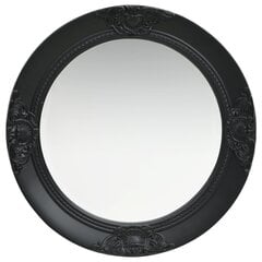 Sieninis veidrodis, 50cm, juodas kaina ir informacija | Veidrodžiai | pigu.lt