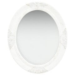 Sieninis veidrodis, 50x60cm, baltas цена и информация | Зеркала | pigu.lt