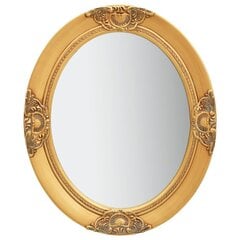 Sieninis veidrodis, 50x60cm, auksinis цена и информация | Зеркала | pigu.lt