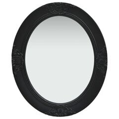Sieninis veidrodis, 50x60cm, juodas цена и информация | Зеркала | pigu.lt