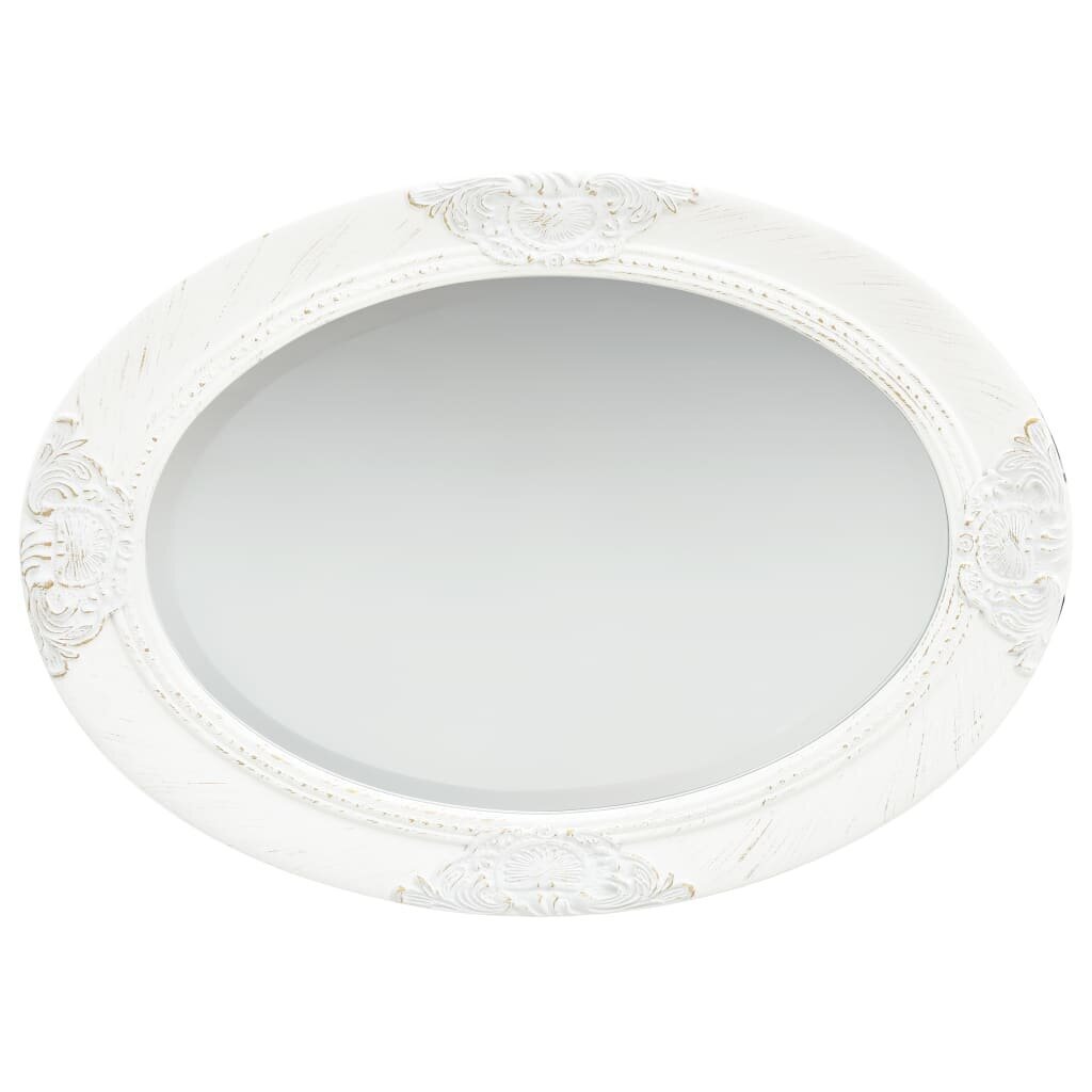Sieninis veidrodis, 50x70cm, baltas kaina ir informacija | Veidrodžiai | pigu.lt