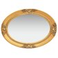 Sieninis veidrodis, 50x70cm, auksinis цена и информация | Veidrodžiai | pigu.lt