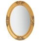 Sieninis veidrodis, 50x70cm, auksinis kaina ir informacija | Veidrodžiai | pigu.lt