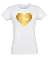 Marškinėliai moterims Myliu savo draugę 2, balti kaina ir informacija | Marškinėliai moterims | pigu.lt