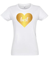 Marškinėliai moterims Myliu savo draugę 1, balti kaina ir informacija | Marškinėliai moterims | pigu.lt