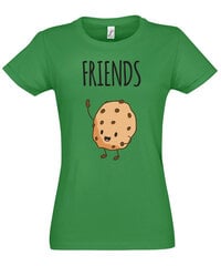 Marškinėliai moterims Pienas ir sausainis 2, žali kaina ir informacija | Marškinėliai moterims | pigu.lt