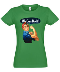 Marškinėliai moterims We can, žali kaina ir informacija | Marškinėliai moterims | pigu.lt