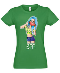 Marškinėliai moterims Tu mano geriausia draugė, žali kaina ir informacija | Marškinėliai moterims | pigu.lt