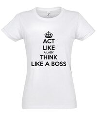 Marškinėliai moterims Like a boss цена и информация | Женские футболки | pigu.lt