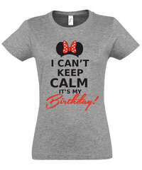 Marškinėliai moterims Minnie gimtadienis цена и информация | Футболка женская | pigu.lt