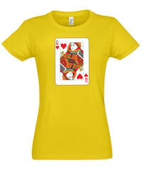 Marškinėliai moterims Kortų Karalienė kaina ir informacija | Marškinėliai moterims | pigu.lt