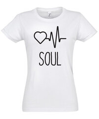 Marškinėliai moterims Sielos draugė 1, balti kaina ir informacija | Marškinėliai moterims | pigu.lt
