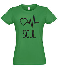 Marškinėliai moterims Sielos draugė 1, žali kaina ir informacija | Marškinėliai moterims | pigu.lt