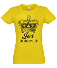 Marškinėliai moterims Jos Didenybė, geltoni kaina ir informacija | Marškinėliai moterims | pigu.lt