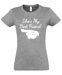 Marškinėliai moterims Mano geriausia draugė 1 цена и информация | Женские футболки | pigu.lt